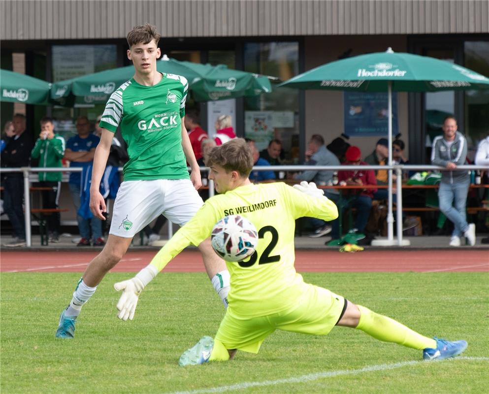 Herrenberg, Stadion, Fußball, Jugendpokalfinale, A-Jugend, VfL Herrenberg (grün)...