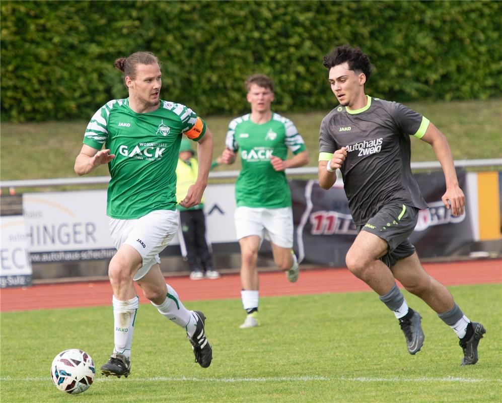 Herrenberg, Stadion, Fußball, Jugendpokalfinale, A-Jugend, VfL Herrenberg (grün)...