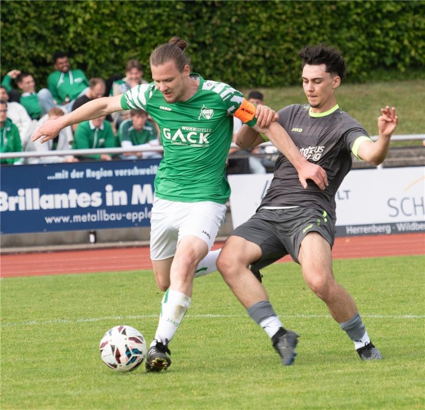 Herrenberg, Stadion, Fußball, Jugendpokalfinale, A-Jugend, VfL Herrenberg (grün)...