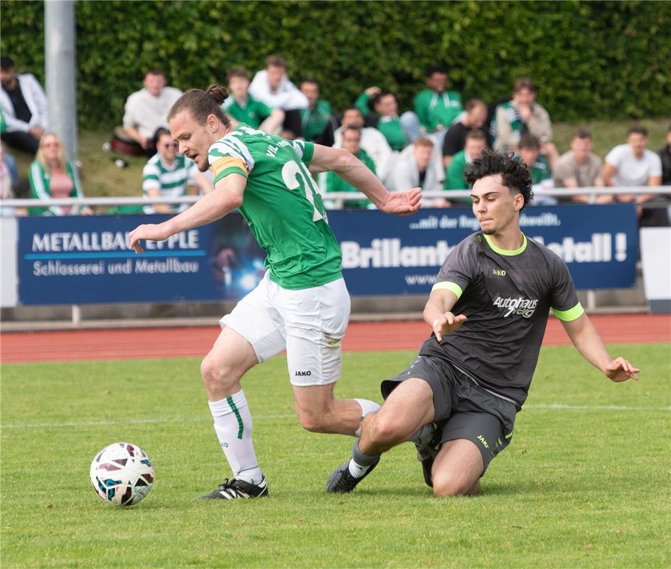 Herrenberg, Stadion, Fußball, Jugendpokalfinale, A-Jugend, VfL Herrenberg (grün)...