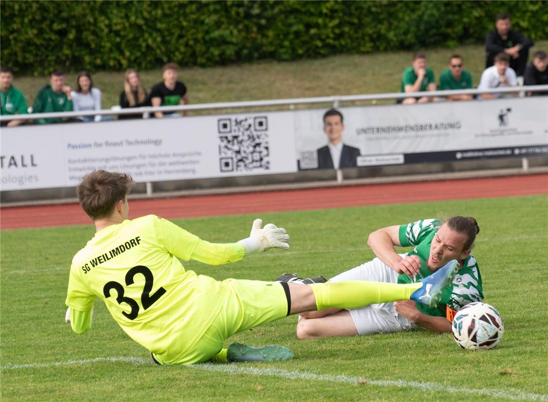 Herrenberg, Stadion, Fußball, Jugendpokalfinale, A-Jugend, VfL Herrenberg (grün)...