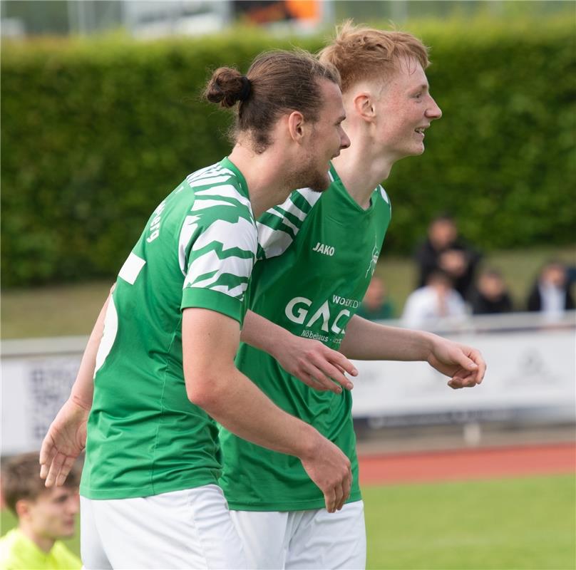 Herrenberg, Stadion, Fußball, Jugendpokalfinale, A-Jugend, VfL Herrenberg (grün)...