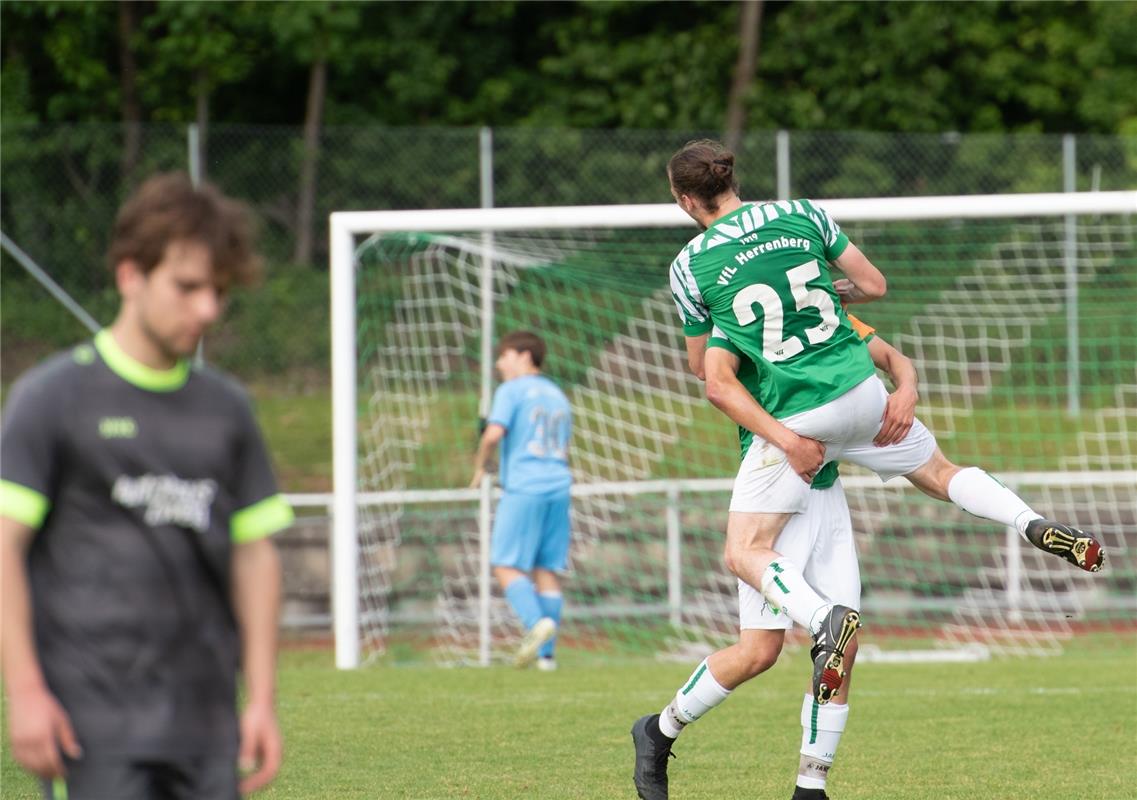 Herrenberg, Stadion, Fußball, Jugendpokalfinale, A-Jugend, VfL Herrenberg (grün)...