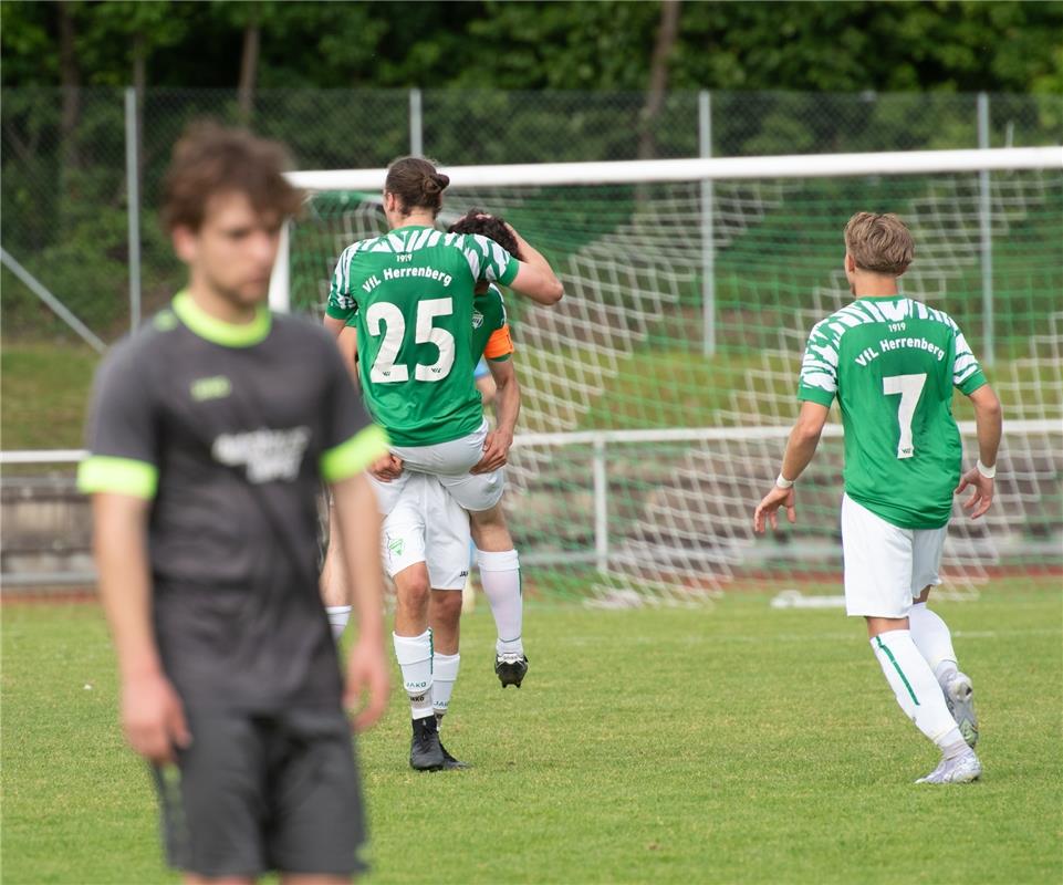 Herrenberg, Stadion, Fußball, Jugendpokalfinale, A-Jugend, VfL Herrenberg (grün)...