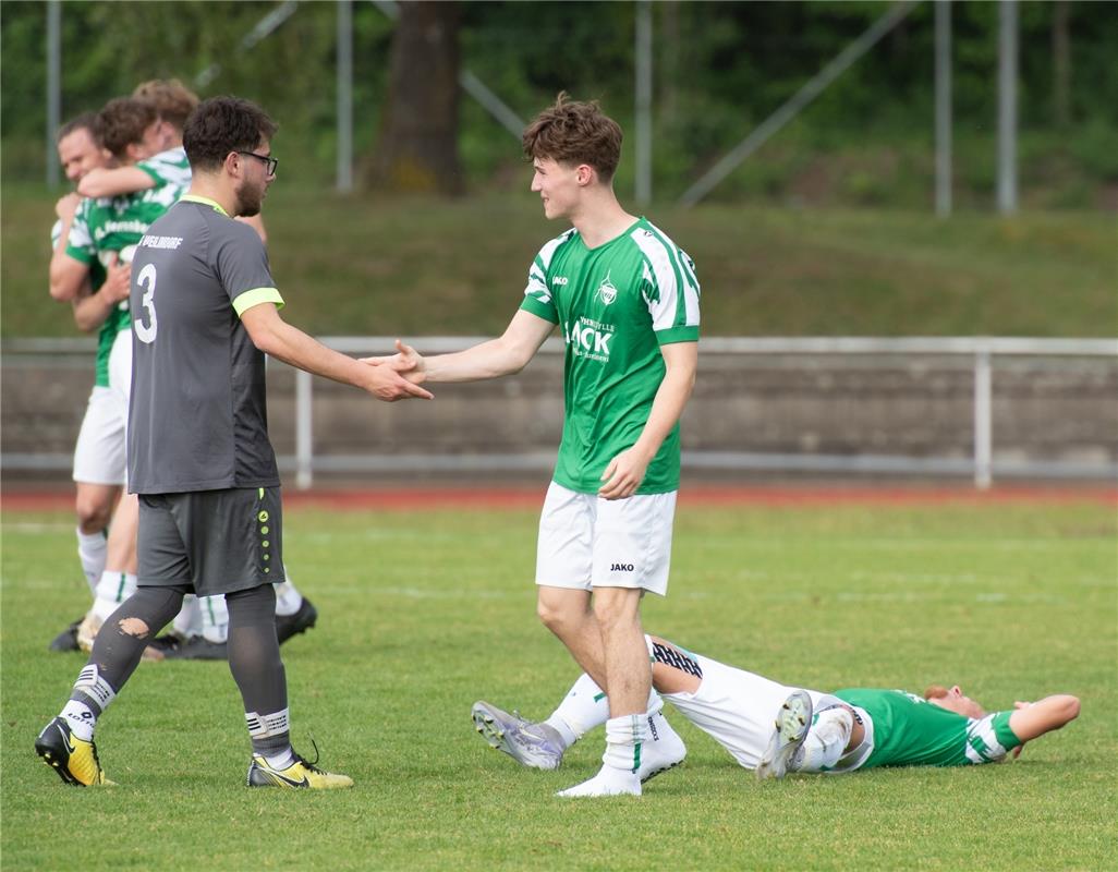 Herrenberg, Stadion, Fußball, Jugendpokalfinale, A-Jugend, VfL Herrenberg (grün)...