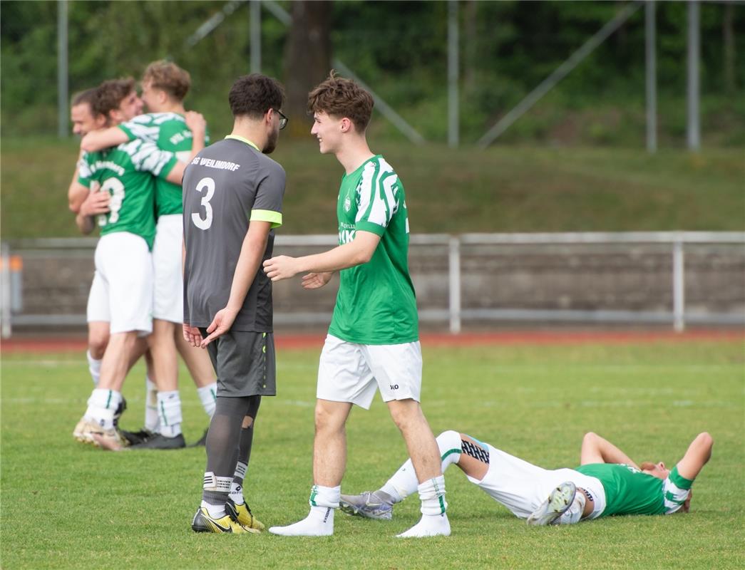 Herrenberg, Stadion, Fußball, Jugendpokalfinale, A-Jugend, VfL Herrenberg (grün)...