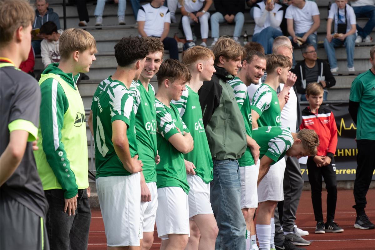 Herrenberg, Stadion, Fußball, Jugendpokalfinale, A-Jugend, VfL Herrenberg (grün)...