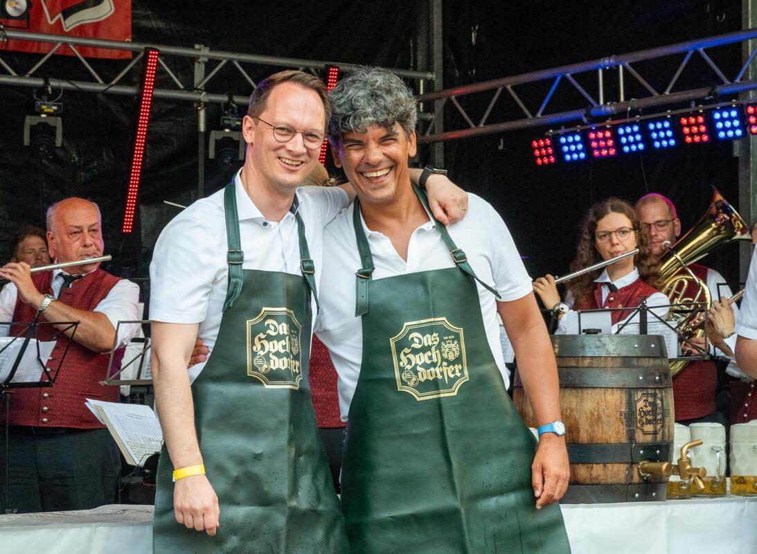 Herrenberg, Stadtfest, Eröffnung, Foto: Tatjana Vecsey Fassanstich,  GB-Foto: Ve...