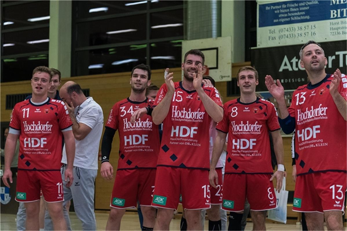 Herrenberg bedankt sich bei Fans, TV Weilstetten vs. SG H2Ku Herrenberg, Handbal...