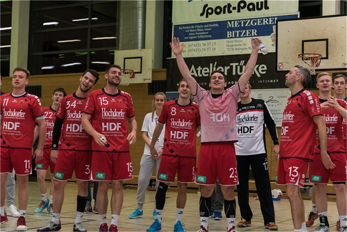 Herrenberg bedankt sich bei Fans, TV Weilstetten vs. SG H2Ku Herrenberg, Handbal...