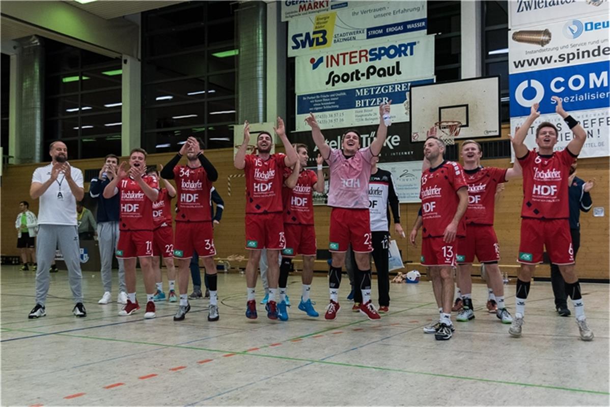 Herrenberg bedankt sich bei Fans, TV Weilstetten vs. SG H2Ku Herrenberg, Handbal...