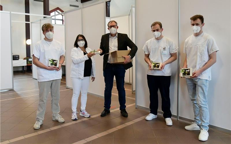 Letzter Einsatztag des Mobilen Impfteams in der Alten Turnhalle