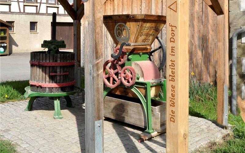 Historisch von Bedeutung: Mostpresse in Haslach. GB-Foto: gb