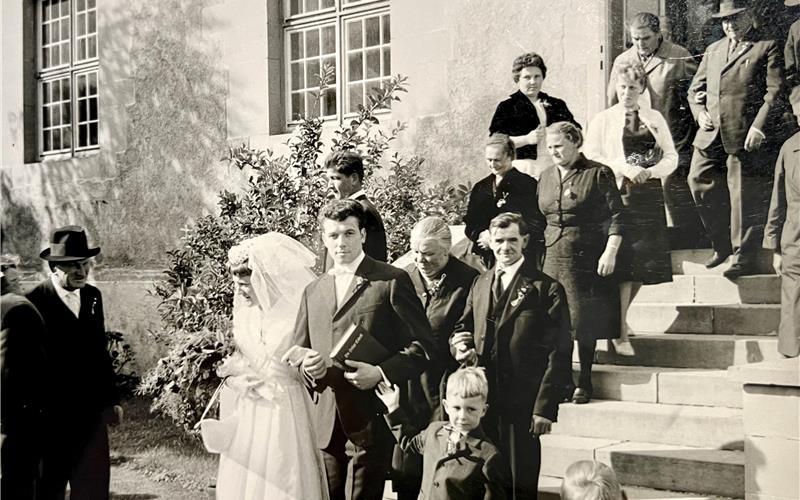 Hochzeiten – hier von Gerda und Gerhard Schneider – waren in Deckenpfronn ein großes Ereignis. GB-Fotos: gb