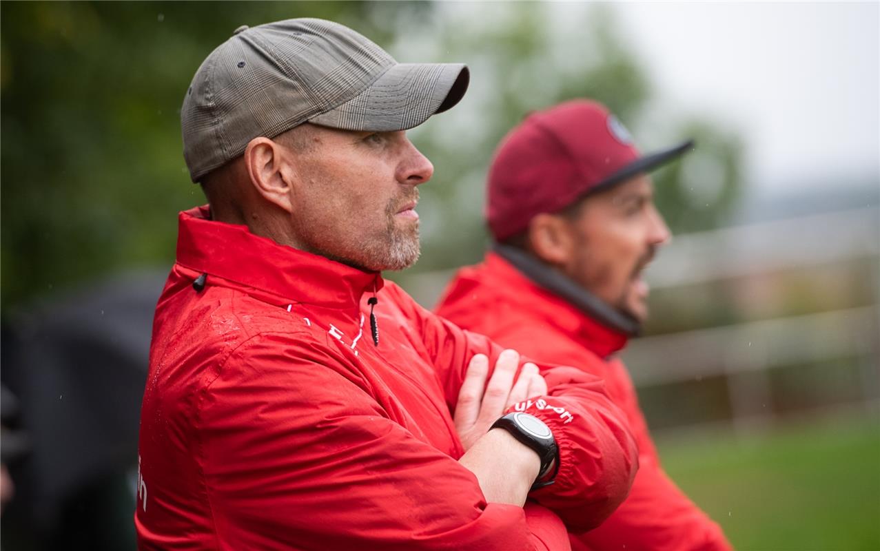 Holger Schulz  und Thomas Wohlbold Trainerstab Gültstein   Fußball 8 / 2020 Affs...