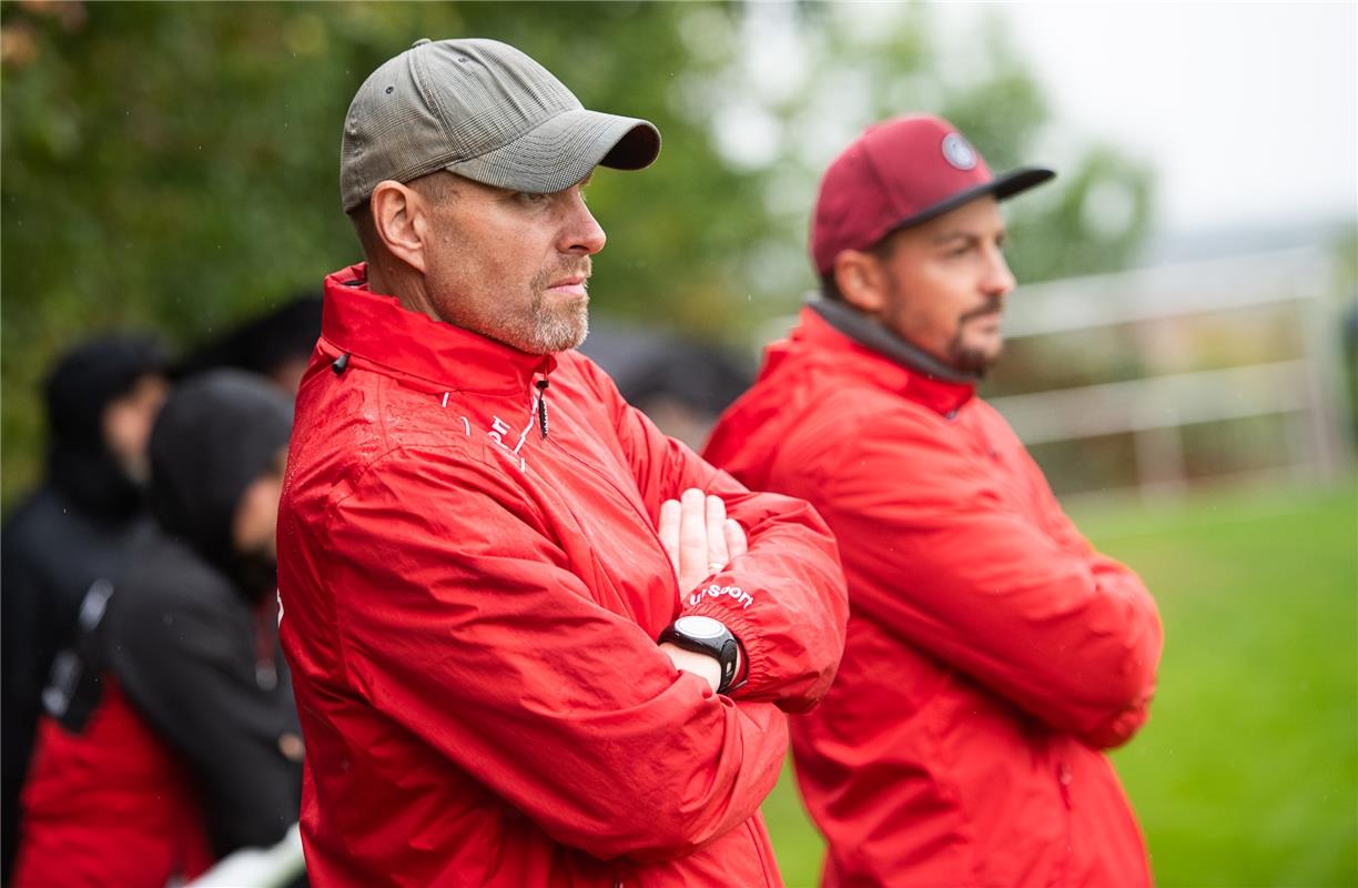 Holger Schulz und Thomas Wohlbold Trainerstab Gültstein   Fußball 8 / 2020 Affst...