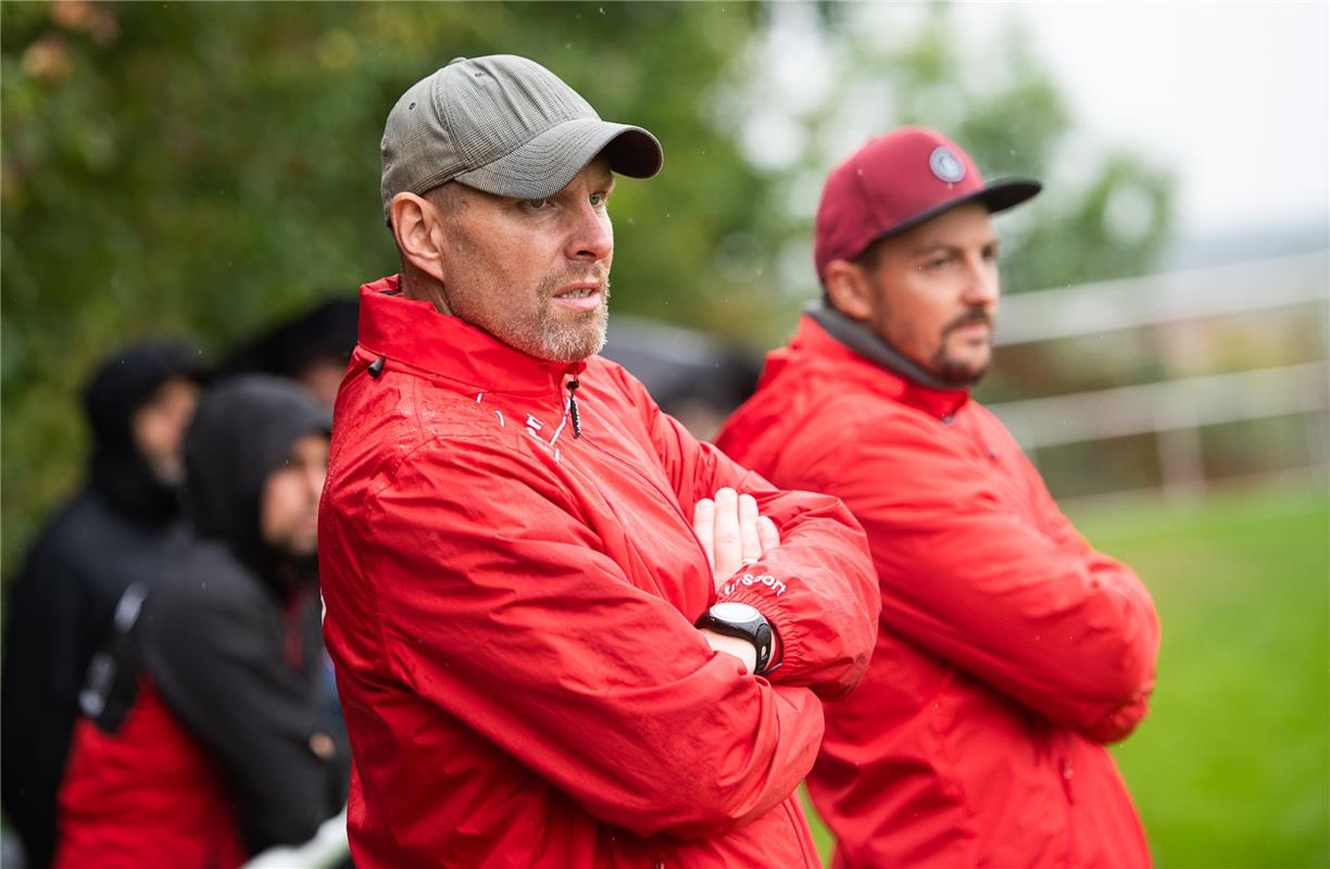 Holger Schulz und Thomas Wohlbold Trainerstab Gültstein   Fußball 8 / 2020 Affst...