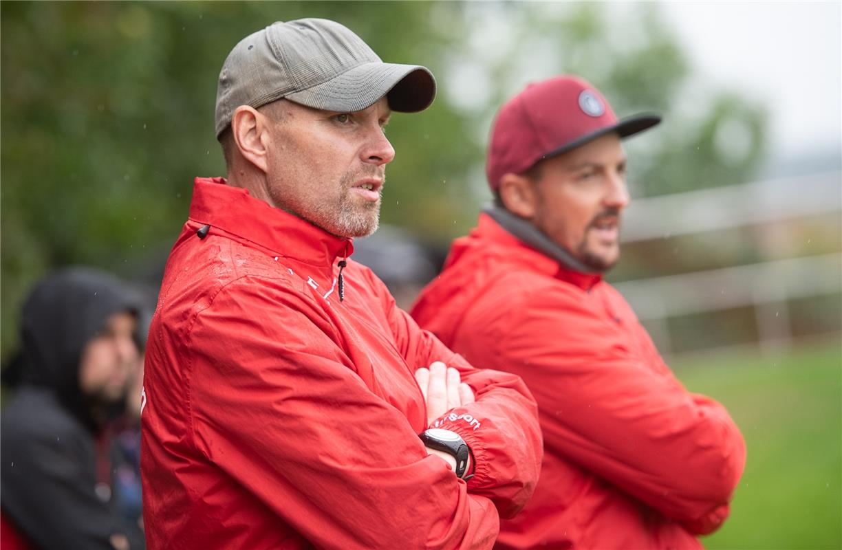 Holger Schulz und Thomas Wohlbold Trainerstab Gültstein   Fußball 8 / 2020 Affst...