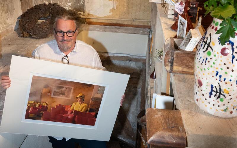 Horst Kistner zeigt in der Ausstellung Arbeiten mit Olga Beckmann. GB-Foto: Vecsey