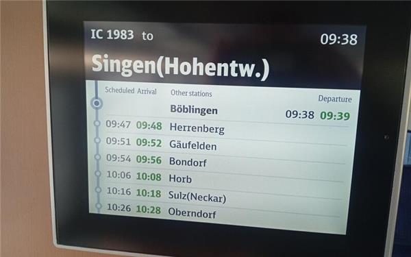 IC nach Singen: Künftig mit weniger Halten. GB-Foto: gb