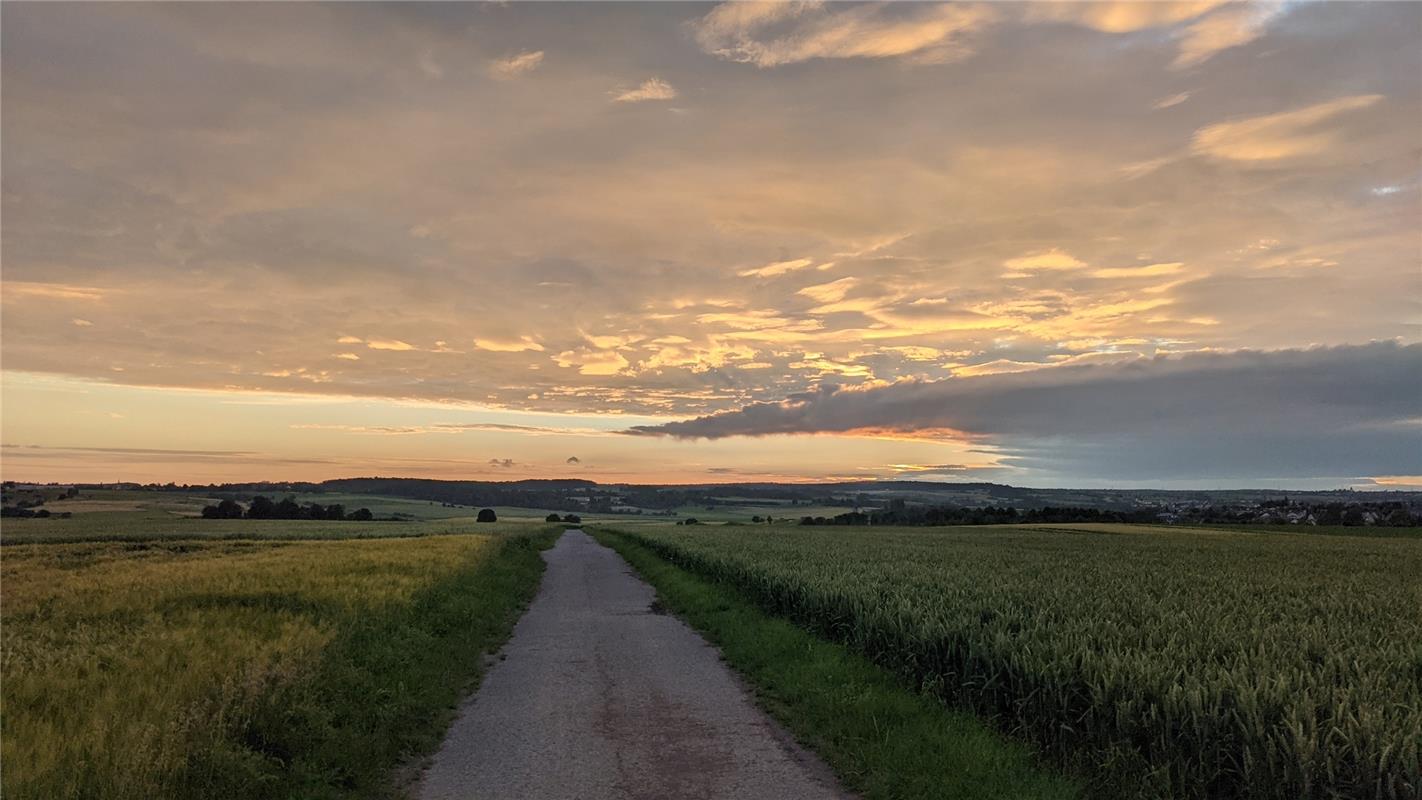 Im Ammertal führt dieser Weg in den Sonnenuntergang, weiß Susanne Marquardt aus ...