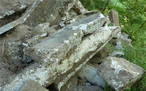 Im Gemeindewald wurde der Bauschutt widerrechtlich abgeladen. GB-Foto: gb