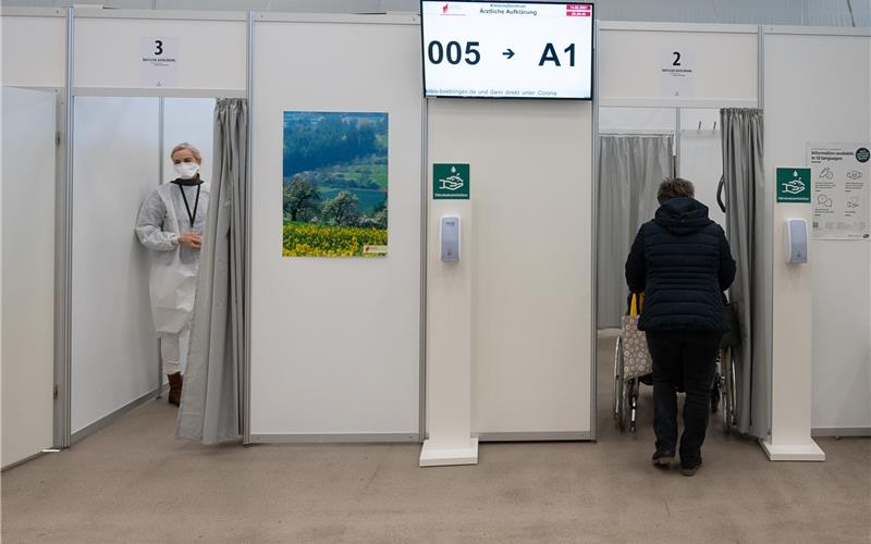 Freies Impfen ohne Termin im Kreisimpfzentrum ab Donnerstag Im Kreisimpfzentrum können ab dieser Woche die Vakzine Moderne, Astrazeneca und Biontech ohne Termin gespritzt werden GB-Foto (Archiv): Schmidt