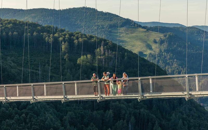Imposant: Hängebrücke im Hochschwarzwald. GB-Foto:Michael Corona/Blackforestline