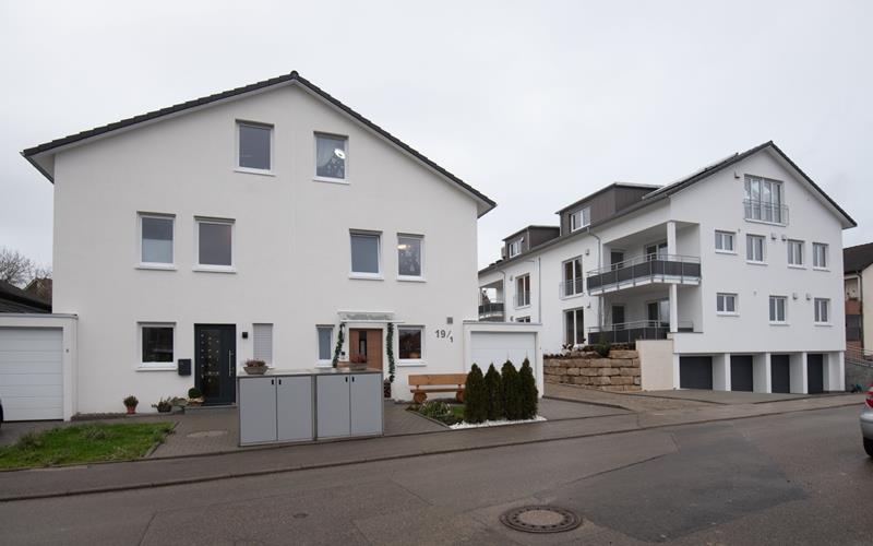 In Affstätt hat die Erich Brösamle GmbH ein Mehrfamilienhaus und ein Doppelhaus errichtet GB-Foto: Vecsey