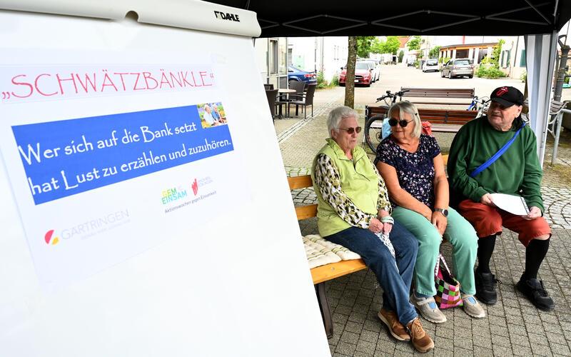 In Gärtringen gibt es beim Samariterstift bereits ein Schwätzbänkle, auch in Rohrau werden nun weitere Sitzgelegenheiten angestrebt, vom Schwätz- bis hin zum Lernbänkle. GB-Foto (Archiv): Holom