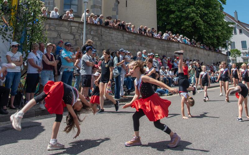 In Gültstein wurde getanzt, geturnt und gefeiert. GB-Foto: Vecsey