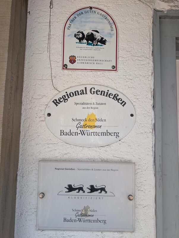 In Herrenberg gibt's noch guade schwäbische Küche.  Von Uli Hafner aus Deckenpfr...