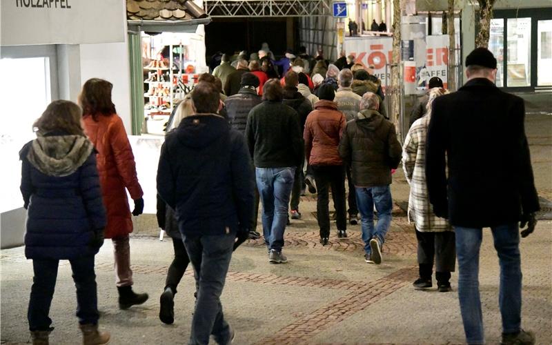 In Herrenberg nahm die Zahl der Versammlungsteilnehmer über den Januar hinweg zu. GB-Foto (Archiv): Holom