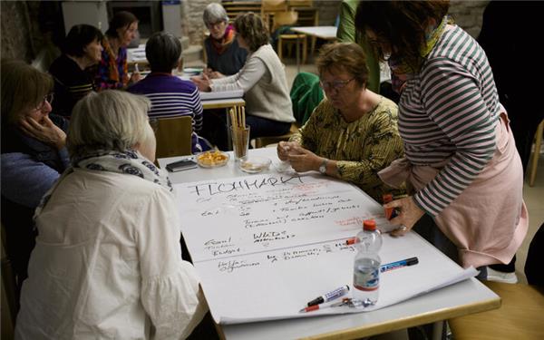 In Kleingruppen wurde produktiv gearbeitet. GB-Fotos: Ortlieb