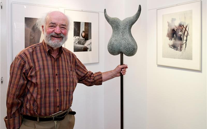 In den Werken von Siegfried-Martin Schaal durchdringen sich Modernität und Zeitlosigkeit. GB-Foto: Holom