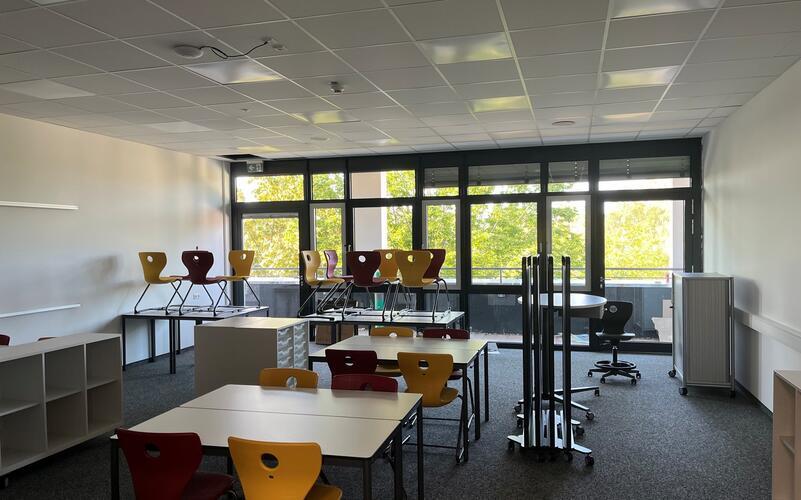 In den letzten Monaten sind drei neue Klassenräume, drei Gruppenarbeitsräume und eine weitere Toilettenanlage entstanden. GB-Foto: gb