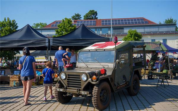 In der Böblinger Panzerkaserne wurde schon mal der „Independence Day“ vorgefeiert. GB-Foto: Dettenmeyer