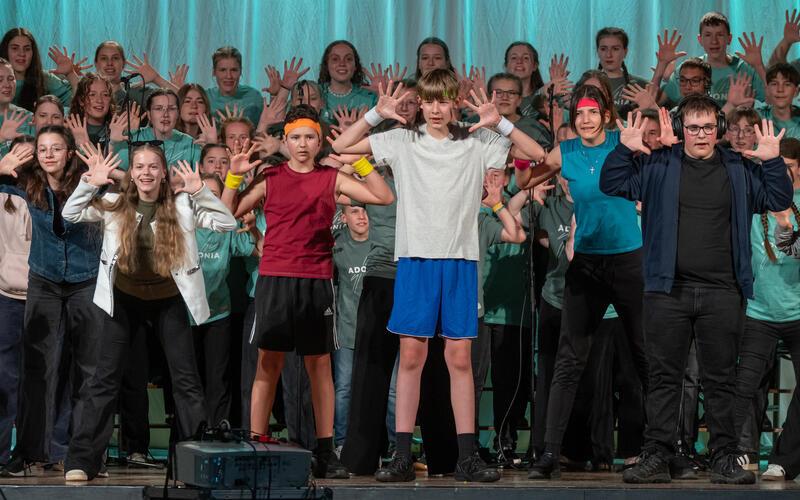 In der Nufringer Schwabenlandhalle: Gastspiel des Adonia-Musicals.GB-Foto: Vecsey