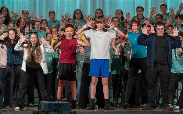 In der Nufringer Schwabenlandhalle: Gastspiel des Adonia-Musicals.GB-Foto: Vecsey