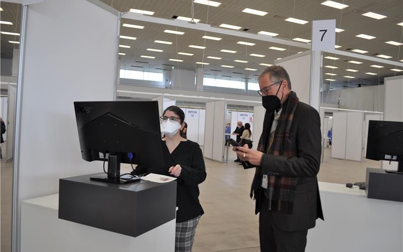 Terminloses Impfen nun vormittags im Kreisimpfstützpunkt möglich In einem zweistündigen Zeitfenster lässt sich nun auch täglich terminlos im Kreisimpfstützpunkt Sindelfingen impfen GB-Foto (Archiv): gb