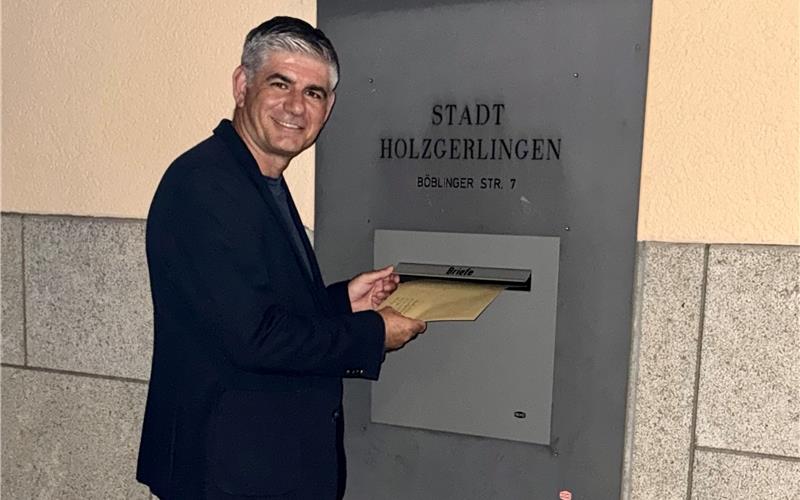 Ioannis Delakos kandidiert erneut als Holzgerlinger Bürgermeister. GB-Foto: gb