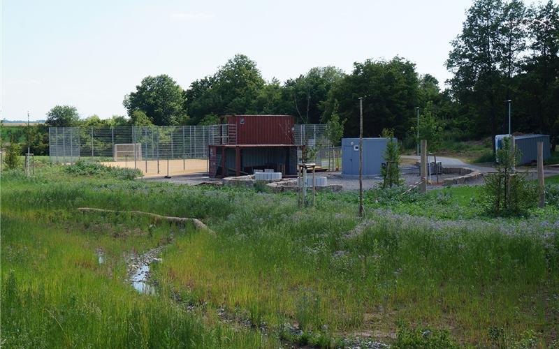 Freizeitanlage wird erst im Herbst eingeweiht Ist immer noch im Werden: Die Freizeitanlage im Längenholz GB-Foto: gb