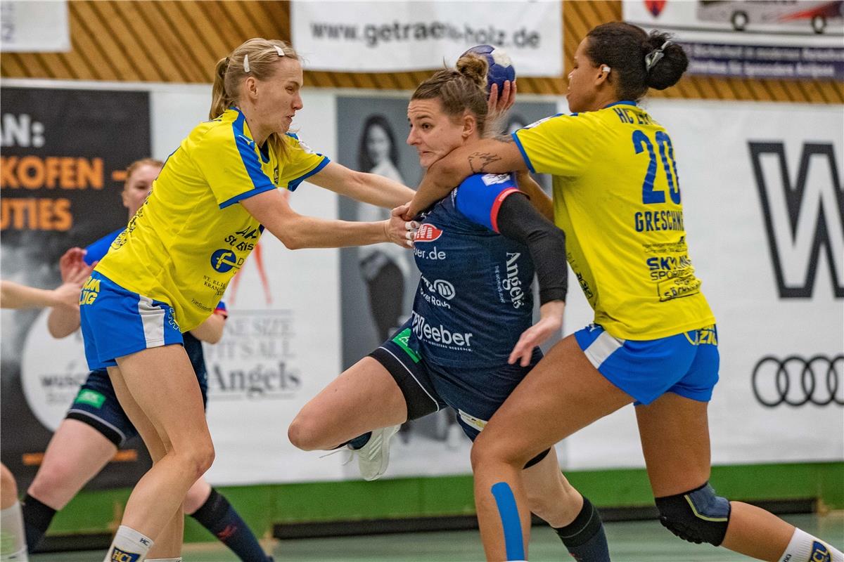 Jacqueline Hummel (HC Leipzig #35), Sharleen Greschner und Sharleen Greschner (H...