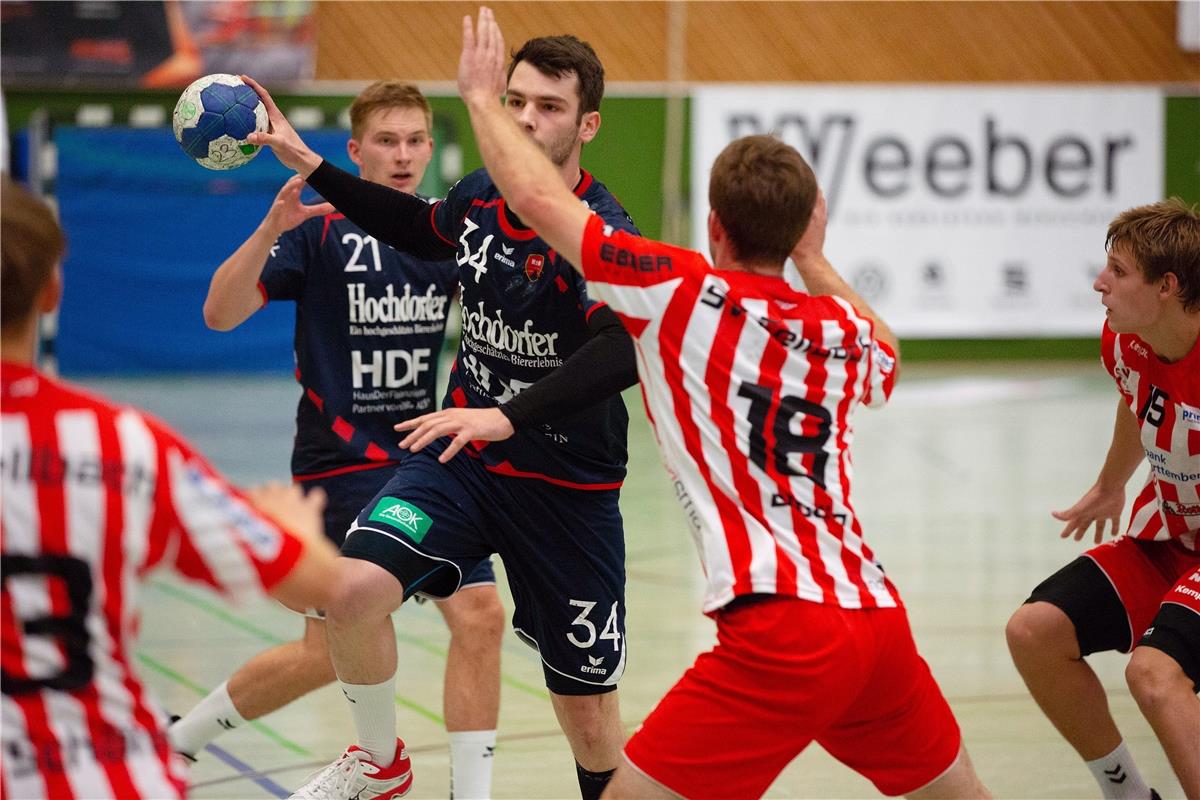 Jannis Mezger und Sandro Muench / SG H2Ku Herrenberg - SV Fellbach, Handball, Ob...