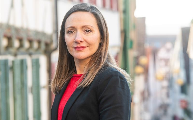 Jasmina Hostert (42 Jahre) tritt bei der vorgezogenen Bundestagswahl im Wahlkreis Böblingen zum dritten Mal für die SPD an. GB-Foto: Schmidt