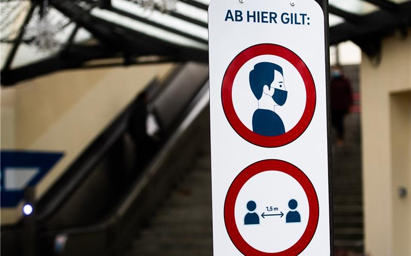 Jetzt sind auch in Rathäusern und dem Landratsamt medizinische Masken Pflicht GB-Foto (Archiv): Schmidt