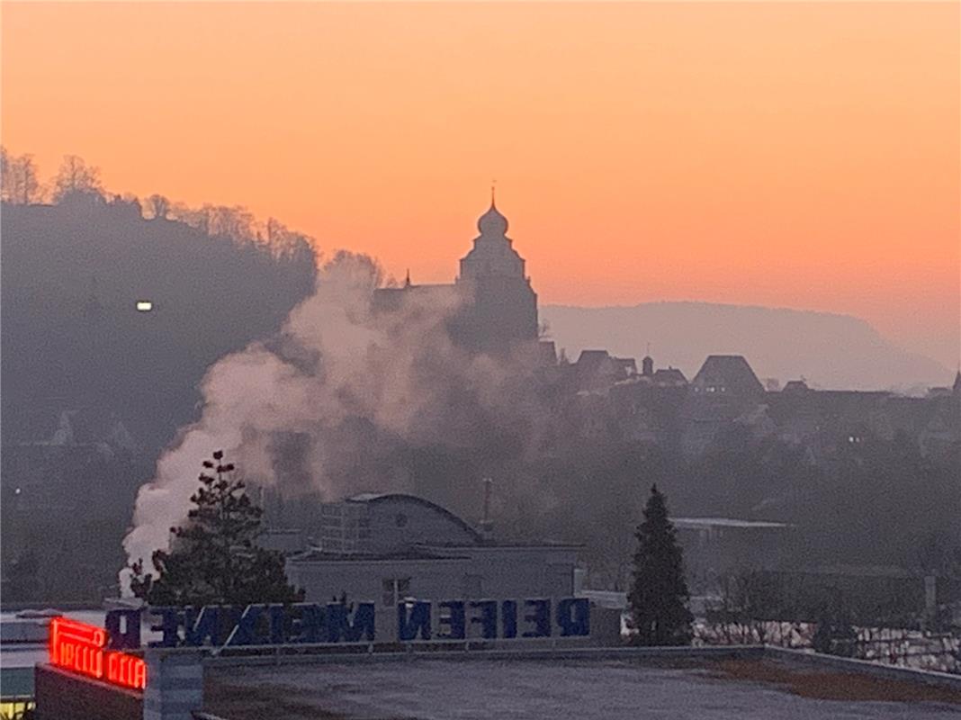 Jürgen Schilling hat Herrenberg beim Sonnenaufgang abgelichtet.