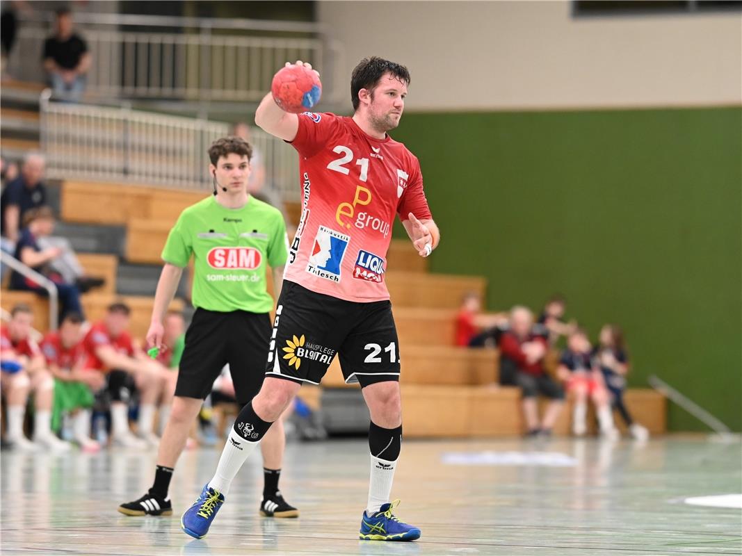 Julian Lohner (TSV Blaustein, #12)  SG H2Ku Herrenberg - TSV Blaustein, Handball...