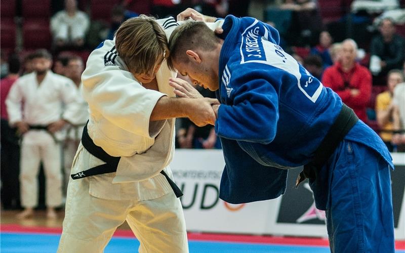 Die Randsportart konkurriert mit der Playstation Julian Stiebeling (rechts) vom JC Herrenberg bei der deutschen Meisterschaft 2019 in Stuttgart GB-Foto (Archiv): Vilz