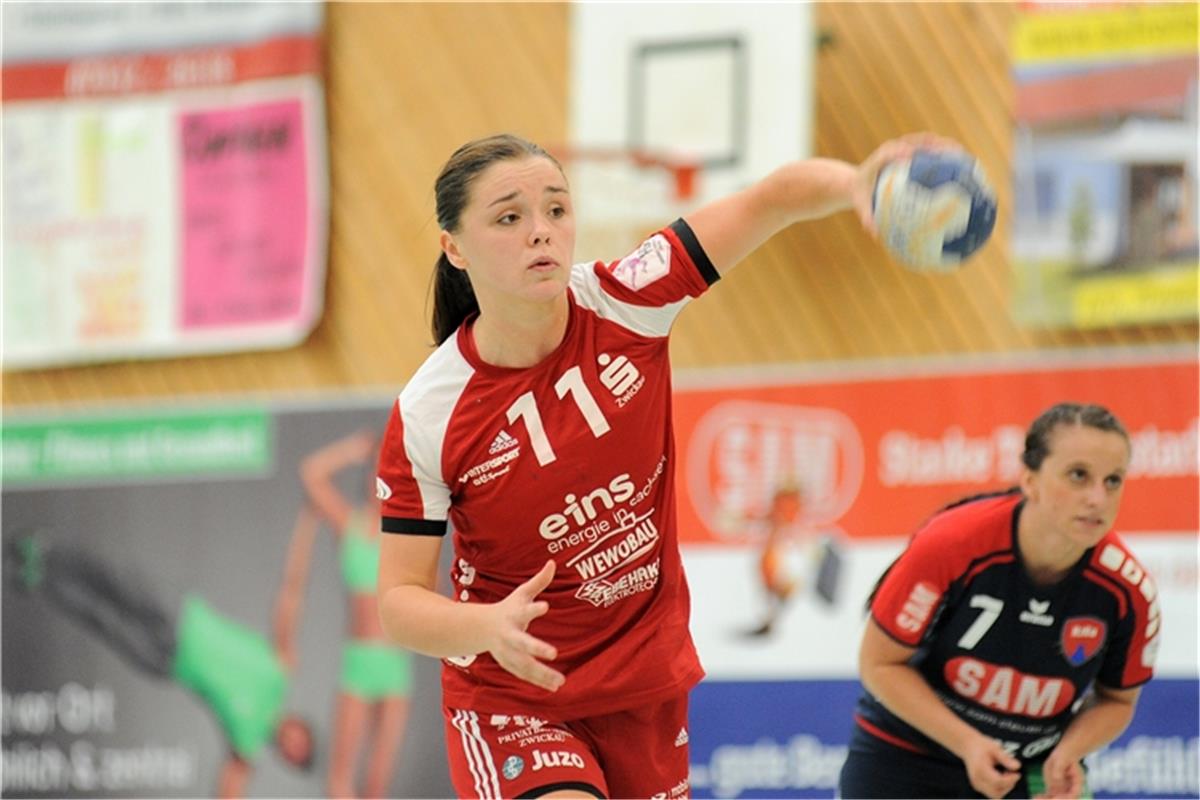 Katarina Pavloic (BSV Sachsen Zwickau #11)  SG H2Ku Herrenberg, Handball, Ligasp...